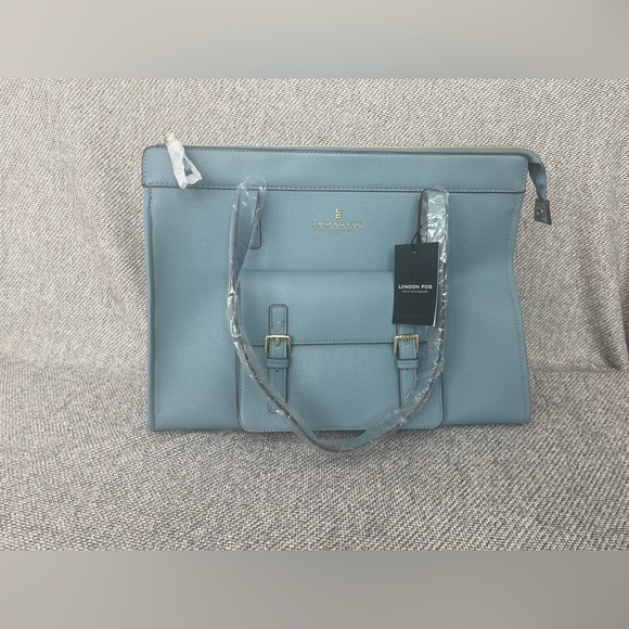London Fog Handbags - New! Limited Edition 100th Anniversary-London Fog Large Light Blue Tote
